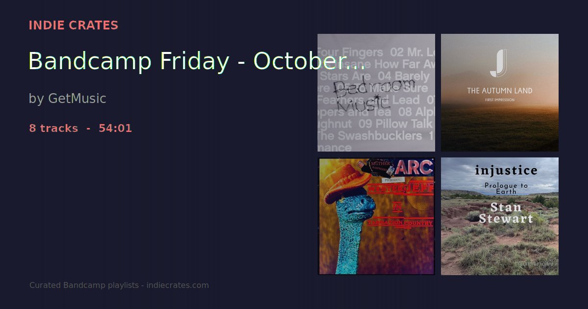 Bandcamp Friday - October 2nd 2026 by GetMusic