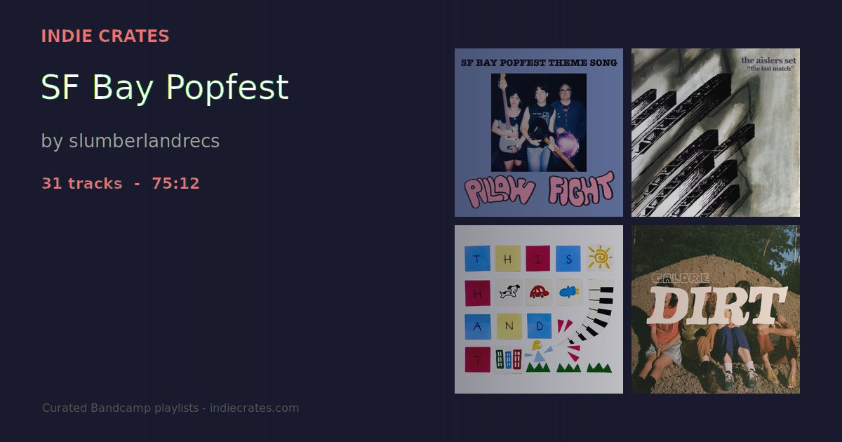 SF Bay Popfest by slumberlandrecs - Indie Crates